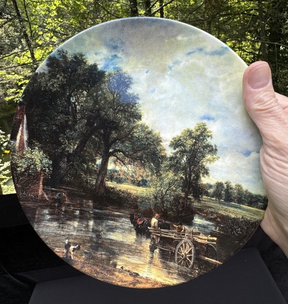 Vintage Crown Staffordshire John Constable Plate The Hay Wain Collectors Plate